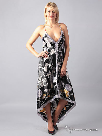 Платье Dress mix, цвет цвет серый / черный