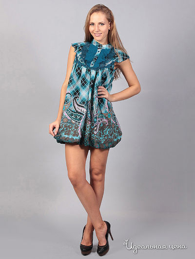 Платье Dress mix, цвет цвет бирюзовый