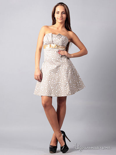 Платье Dress mix, цвет цвет серо-песочный