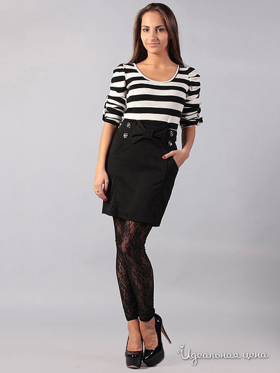 Платье Dress mix, цвет цвет черный / белый