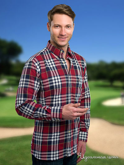 Рубашка Jezequel, цвет цвет красный / темно-синий / белый