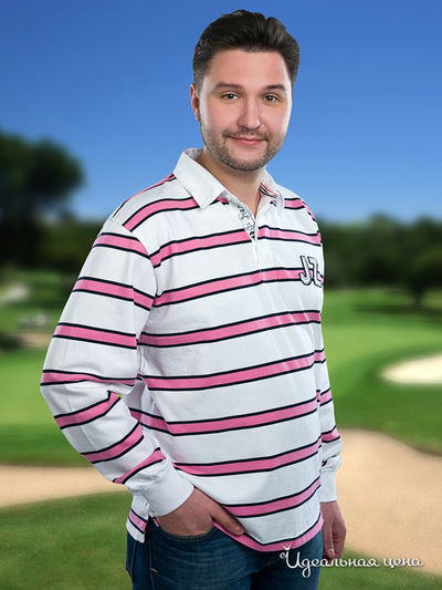 Поло Jezequel, цвет цвет белый / розовый