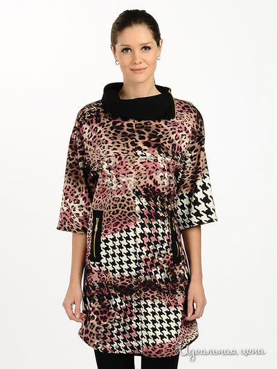 Платье Fervente, цвет цвет мультиколор / принт леопард