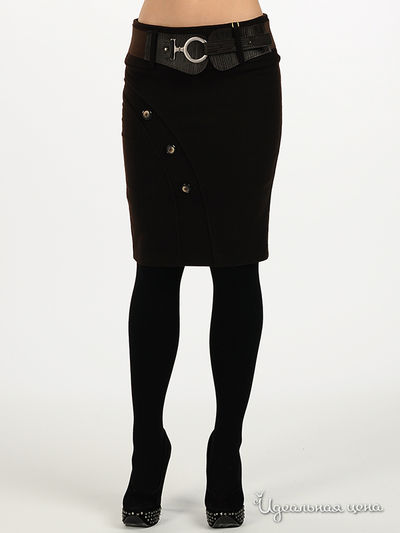 Юбка Fervente, цвет цвет темно-коричневый