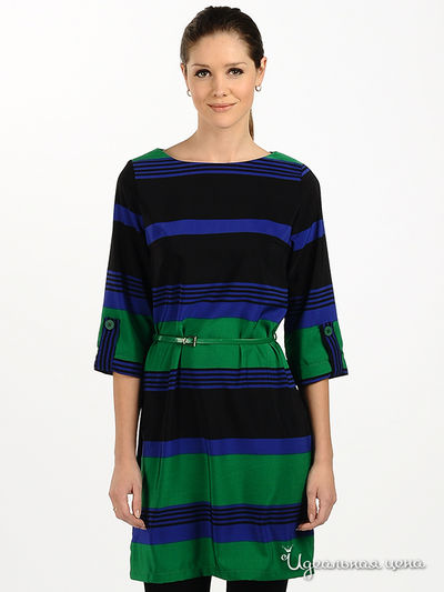 Платье Fervente, цвет цвет черный / синий / зеленый