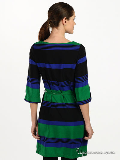 Платье Fervente женское, цвет черный / синий / зеленый