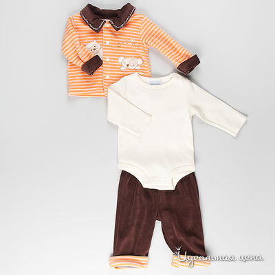 Комплект Best for kids, цвет цвет шоколадный / оранжевый