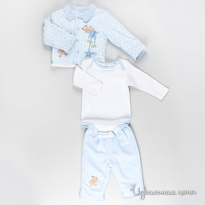 Комплект Best for kids, цвет цвет голубой / белый