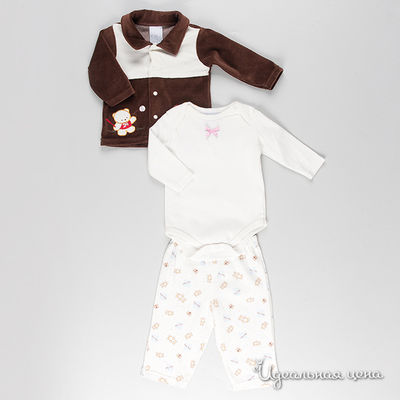 Комплект Best for kids, цвет цвет коричневый / белый