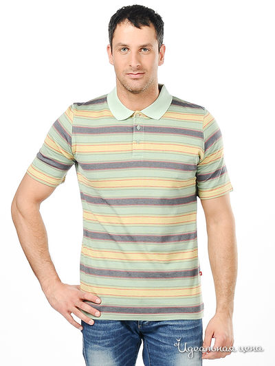 Поло Donatto, цвет цвет зеленый / синий / желтый