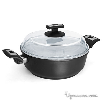 Кастрюля TPT Coating, цвет цвет белый / черный