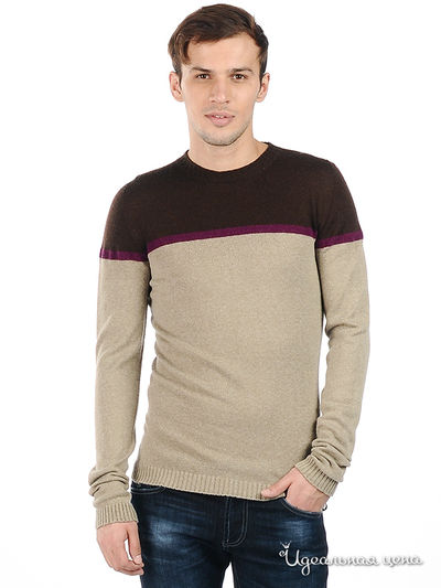 Пуловер Energie, цвет цвет бежевый / коричневый / фиолетовый