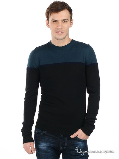 Пуловер Energie, цвет цвет черный / темно бирюзовый