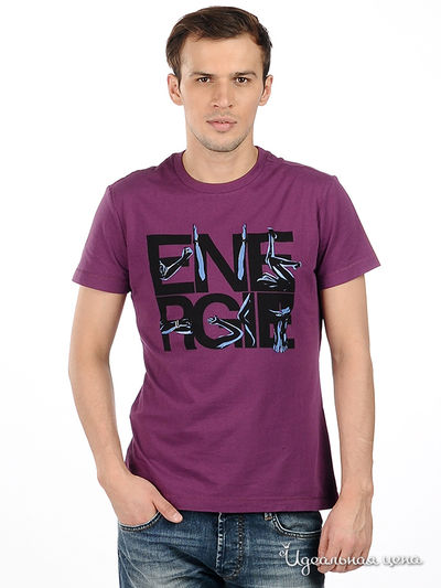 Футболка Energie, цвет цвет темно-баклажановый