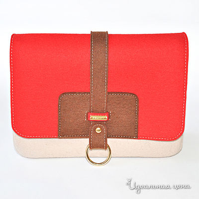 Сумка Feltimo, цвет цвет молочный / красный / коричневый