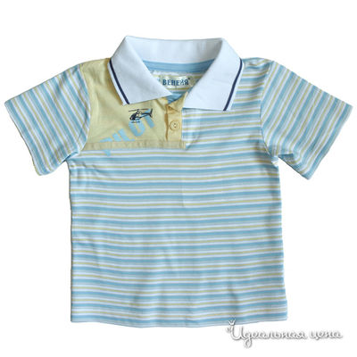 Футболка-поло Венейя, цвет цвет желтый / голубой