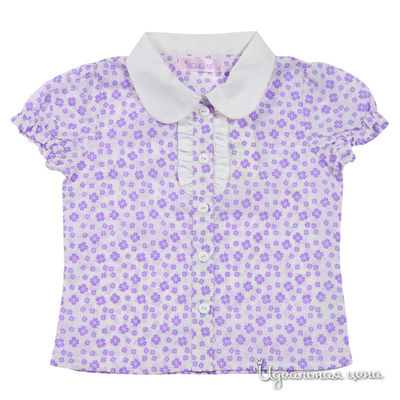 Блузка Венейя, цвет цвет белый / фиолетовый
