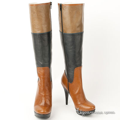 Сапоги Tuffoni&Piovanelli, цвет цвет коричневый / болотный / синий