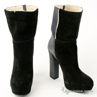 Полусапоги Tuffoni&Piovanelli, цвет цвет черный / серый