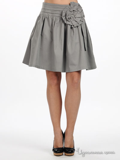 Юбка Снежная королева, цвет цвет серый