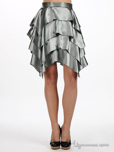 Юбка Снежная королева, цвет цвет серый