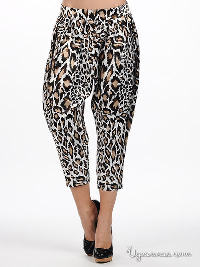 Капри Снежная королева, цвет принт леопард