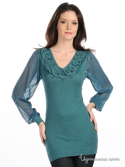 Платье Снежная королева, цвет цвет сине-зеленый