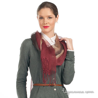 Палантин Laura Milano, цвет цвет красно-коричневый