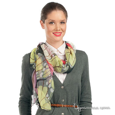 Палантин Laura Milano, цвет цвет черно-красный