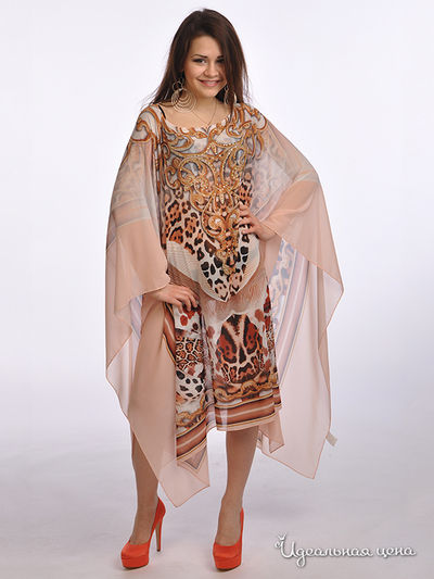 Платье SOCIETA&amp;ATOS LOMBARDINI женское, цвет бежевый / коричневый