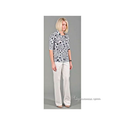 Брюки Мультибренд, цвет цвет белый / серый