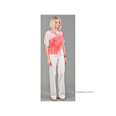 Блуза Мультибренд, цвет цвет розовый / белый