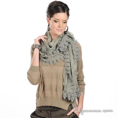 Шарф SOCIETA&ATOS LOMBARDINI, цвет цвет хаки