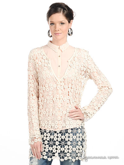 Туника SOCIETA&ATOS LOMBARDINI, цвет цвет молочный