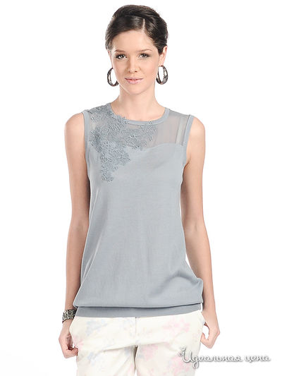 Туника SOCIETA&ATOS LOMBARDINI, цвет цвет серо-синий