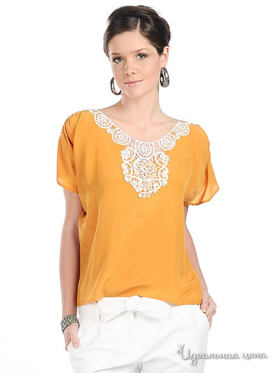 Блуза SOCIETA&ATOS LOMBARDINI, цвет цвет оранжевый