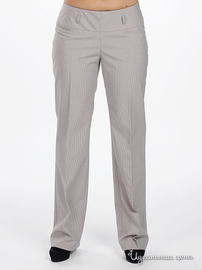 Брюки Мультибренд, цвет цвет серо-розовый