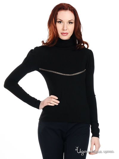 Джемпер Снежная королева, цвет цвет черный