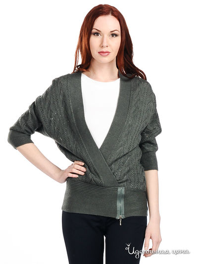 Джемпер Снежная королева, цвет цвет серый