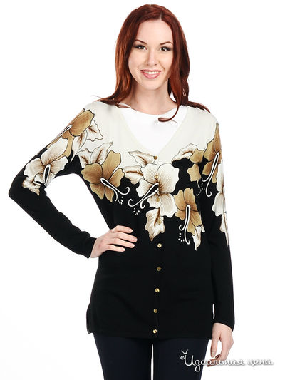 Кардиган Снежная королева, цвет цвет мультиколор