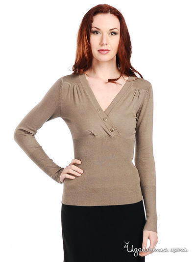 Джемпер Снежная королева, цвет цвет светло-коричневый