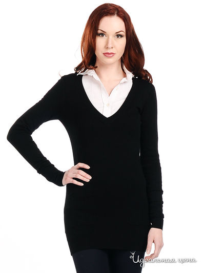 Джемпер Снежная королева, цвет цвет черный