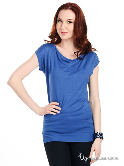 Джемпер Снежная королева, цвет цвет синий