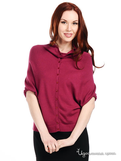 Кардиган Снежная королева, цвет цвет темно-красный