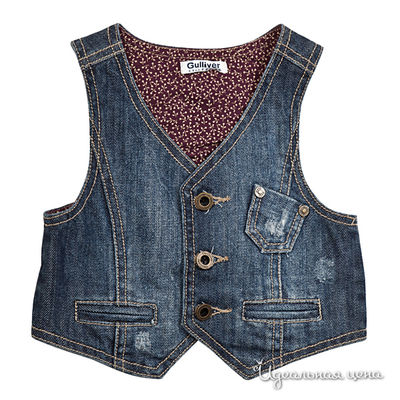 Жилет Gulliver, цвет цвет синий