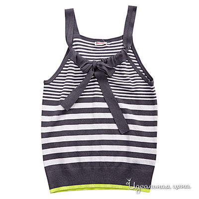 Топ Gulliver, цвет цвет серый / белый