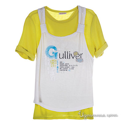 Футболка Gulliver, цвет цвет желтый / белый