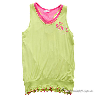 Майка Gulliver, цвет цвет салатовый / розовый