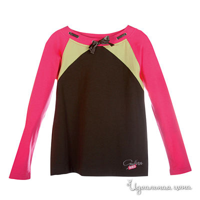 Лонгслив Gulliver, цвет цвет розовый / коричневый