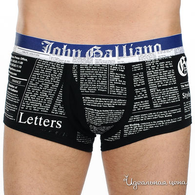 Трусы Galliano, цвет цвет черный